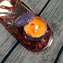 شمع معطر في علب صاج بأشكال مختلفة مبهجة