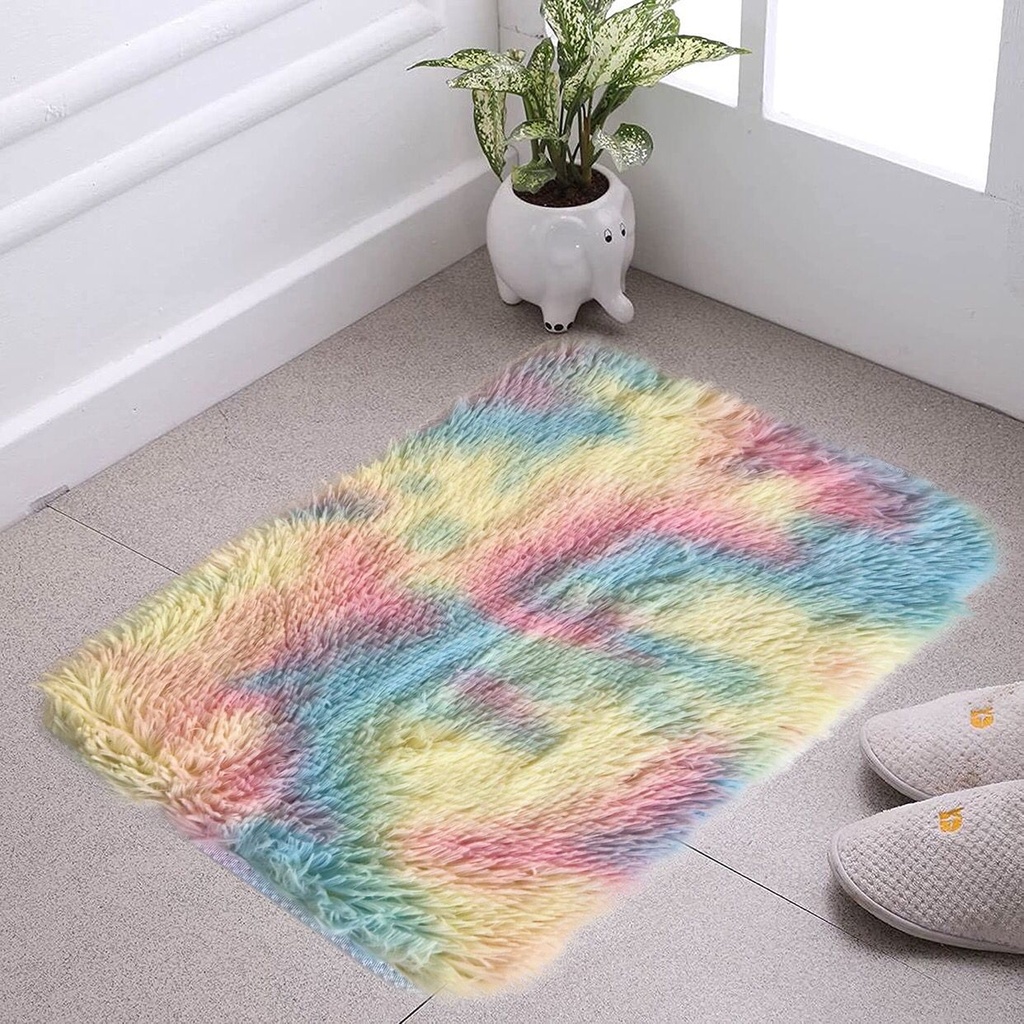 دواسة حمام وبانيو ريش ناعم الوان مانعة للانزلاق