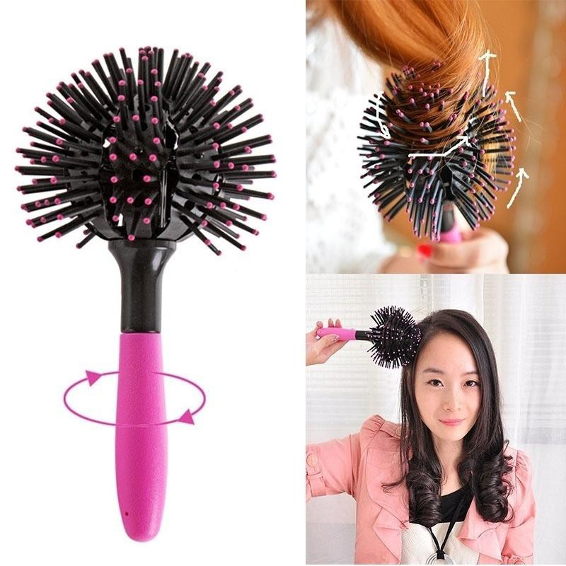 فرشاة سشوار دائرية لتصفيف الشعر بمقبض مريح
