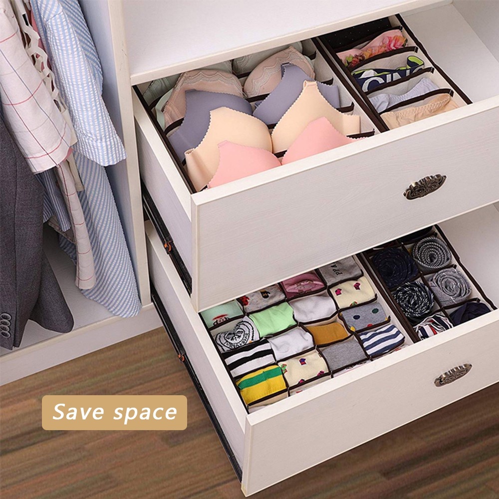منظم دولاب وادراج للملابس الداخلية والجوارب وربطات العنق 4 قطع