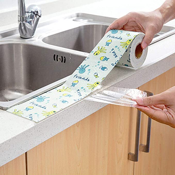 رول شريط لأمتصاص الماء ومنع تكون البكتيريا للمطبخ والحمام
