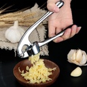 هراسة ثوم يدوية معدن غير قابل للصدأ