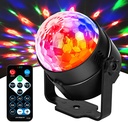كرة ديسكو دوارة مضيئة بالوان مختلفة وسماع الاغاني والاحتفال مع ريموت كنترول