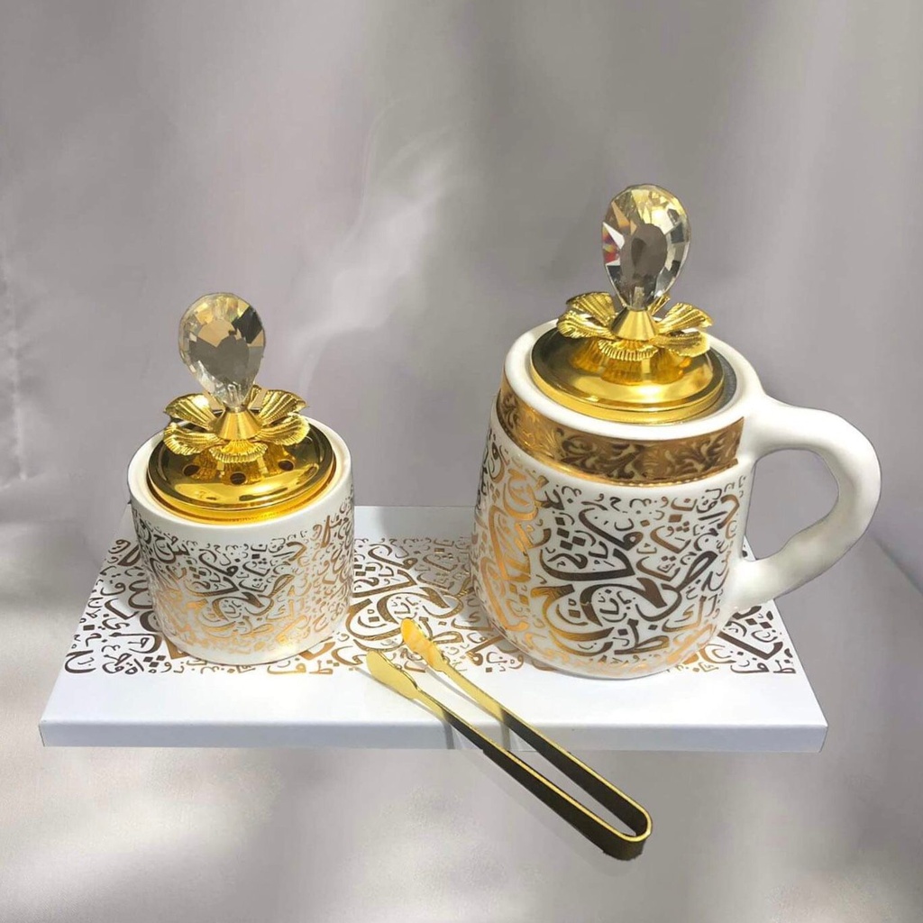 مبخرة الحروف العربية بالصينية 4 قطع لتعطير الجو