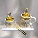 مبخرة الحروف العربية بالصينية 4 قطع لتعطير الجو