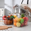 منظم وباسكت جامبو للثلاجة والمطبخ والحمام من الاكليريك الشفاف بيد