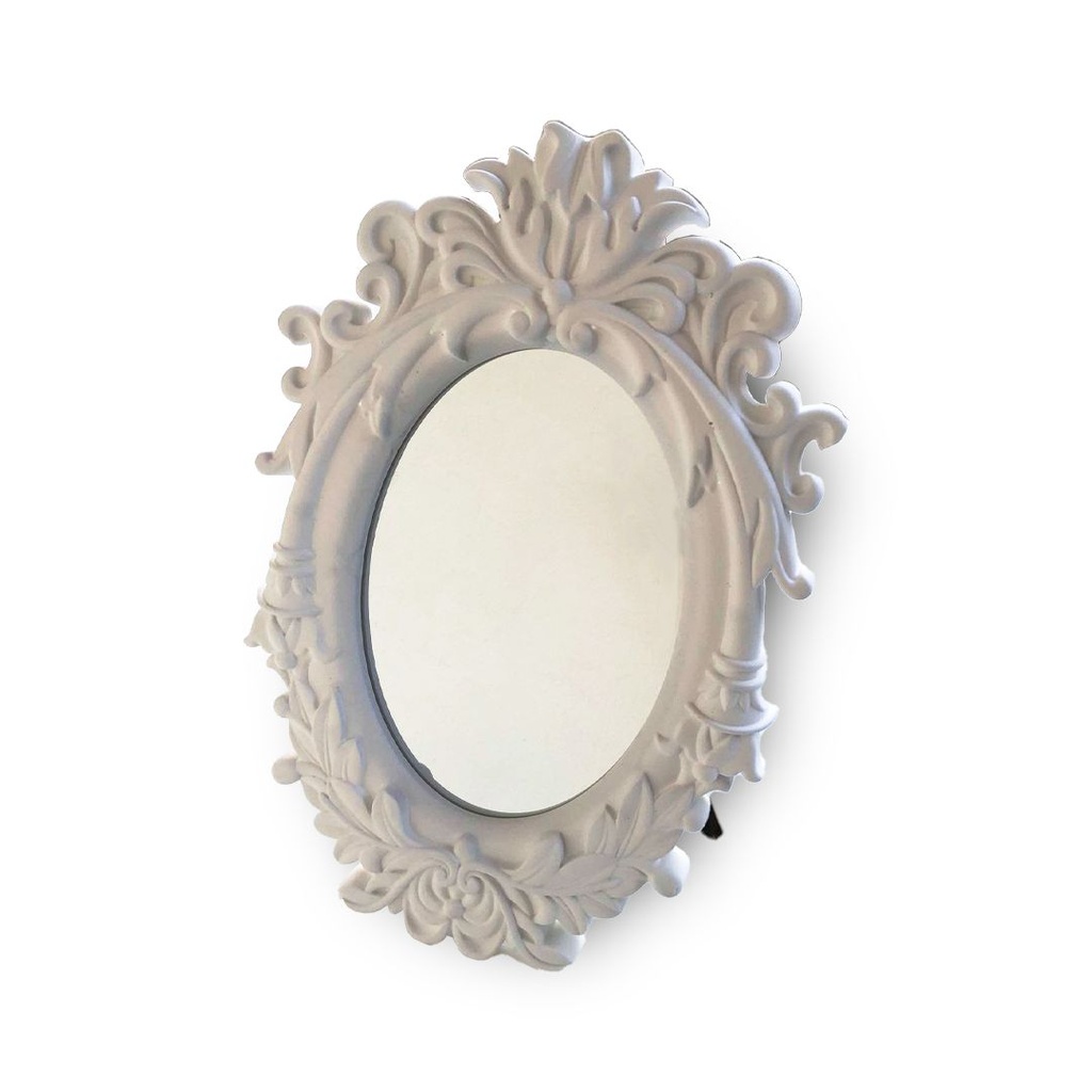 مرايه شيك بإطار الوان مع حامل لتجديد ديكور البيت