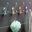 شماعة حوائط فردية ذاتية اللصق للمطبخ والحمام وغرف النوم متعددة الاستخدام