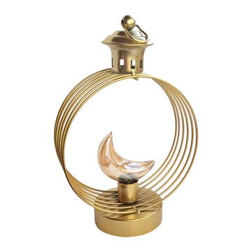 مصباح دائري ليد مضيء بلمبة علي شكل هلال