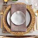 كوستر خوص دائري هاند ميد للسفرة والمطبخ 30 سم