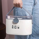 صندوق الاسعافات الاولية ومنظم الادوية بيد لسهولة الحمل