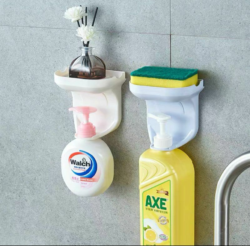 منظم وحامل شاور جل وصبانة 2 في 1 ذاتي اللصق