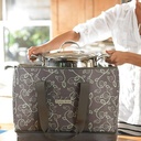 شنطة حراريه لحفظ الطعام والمشروبات جامبو 2 دور للسفر والرحلات