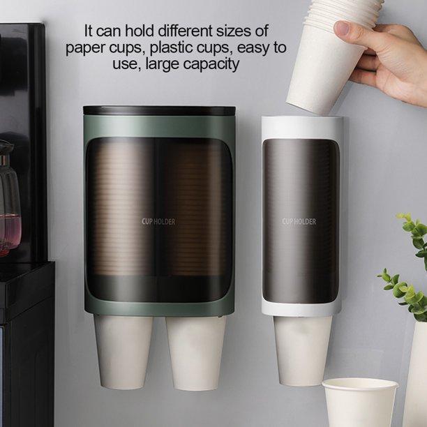 ديسبنسر وحامل اكواب زوجي برف علوي يثبت علي الحائط بلزق دبل فيس قوي