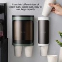 ديسبنسر وحامل اكواب زوجي برف علوي يثبت علي الحائط بلزق دبل فيس قوي