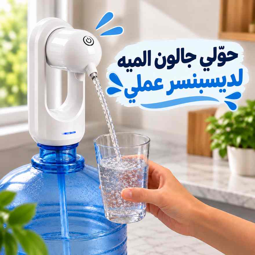 مضخة مياه جوالين الشرب اوتوماتيك قابلة للطي مع صنبور ويو اس بي للشحن