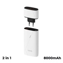 باور بانك وشاحن يو اس بي سريع 2 في 1 8000 ملي امبير