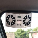 شفاط سيارة زوجي بالطاقة الشمسية لتبريد السيارة اثناء الوقوف والركنه