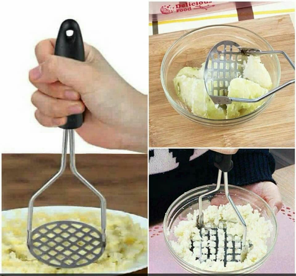 هراسة فول وبطاطس استانلس ستيل لهرس أي طعام