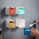 درج حائط منظم للتوابل بمعلقة لسهولة الاستخدام للملح والسكر والتوابل