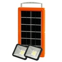 كشاف ليد قوي وباوربنك متعدد الإضاءة بالطاقة الشمسية