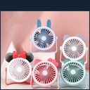 مروحة مكتب ميني دوارة علي شكل ارنوب بحامل لضمان الثبات