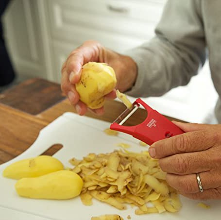 قشارة 2 في 1 للبطاطس والخضروات والفواكه بشفرات حاده غير قابلة للصدأ