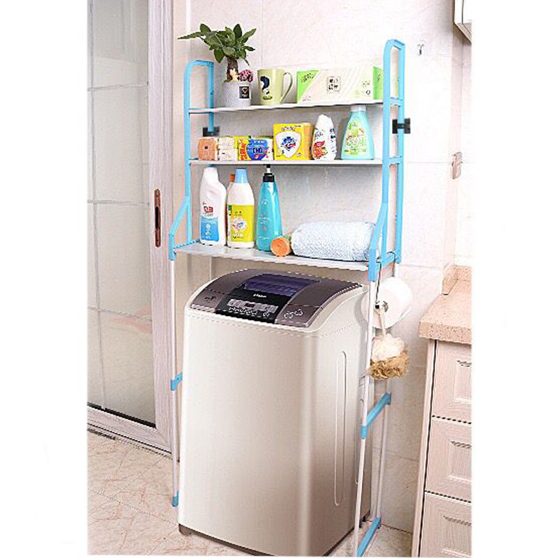 استاند منظم ادوات الحمام فوق الغسالة والتواليت 3 رفوف متعدد الاستخدامات