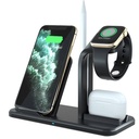 شاحن لاسلكي ثلاثي للهاتف والساعة والسماعات و القلم