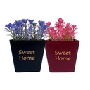 اصيص ورد صناعي بألوان مختلفة لتجديد ديكور البيت والبلكونة