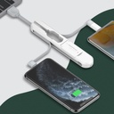 كابل 3 في 1 للكمبيوتر والايفون والاندرويد سريع الشحن ونقل البيانات