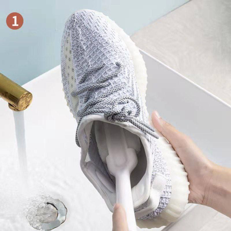 فرشة تنظيف وغسل الأحذية من الخارج والداخل