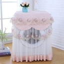 غطاء غسالة دانتيل للحفاظ عليها من الاتربة قابل للغسيل والطي