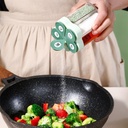 ملاحة توابل 5 في 1 للسفرة والمطبخ علي شكل وردة للملح والفلفل والشطة