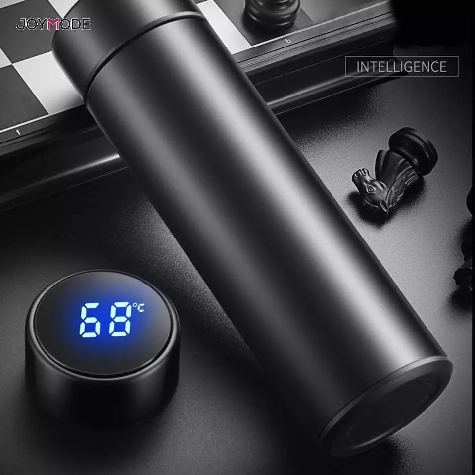 مج ترمس حراري مع شاشة تاتش لعرض درجة الحرارة ومصفاة داخلية