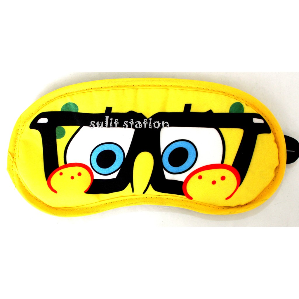 قناع عين سبونج بوب بماسك جيل لنوم هادئ ومريح
