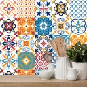 رول استيكر لاصق باشكال اندلسية مبهجه للارضيات والحوائط والاثاث