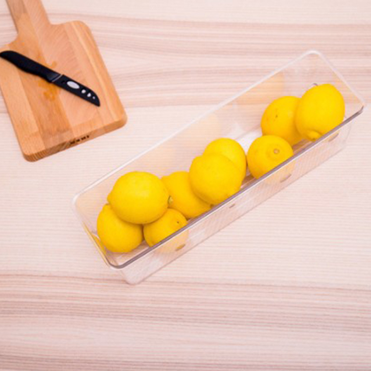 منظم مطبخ اكليريك للخضروات والفواكه والزجاجات والبيض بغطاء للحفاظ علي المحتويات