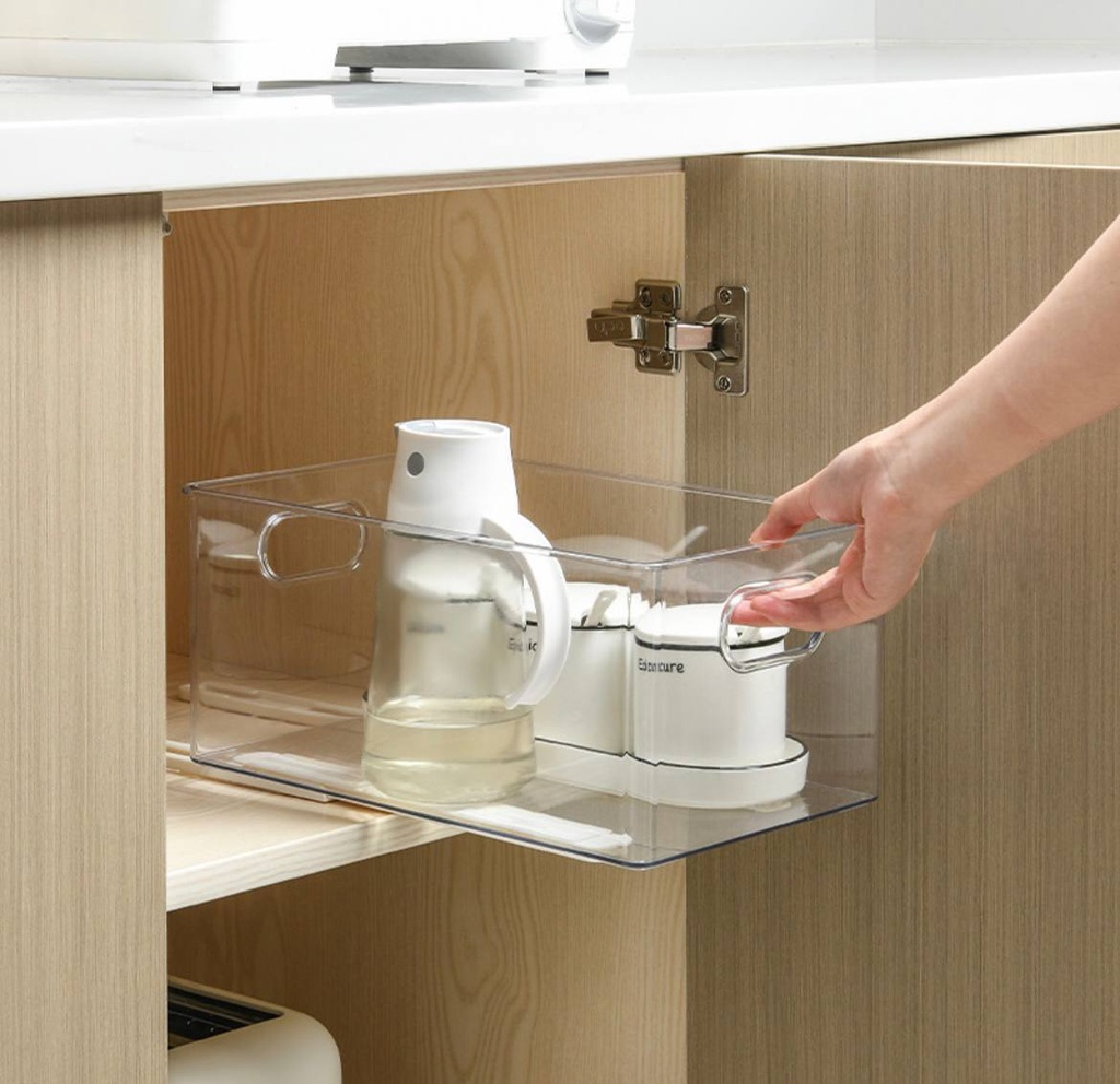 درج اكليريك قابل للسحب لسهولة الوصول للمنتجات منظم لدواليب المطبخ والثلاجة