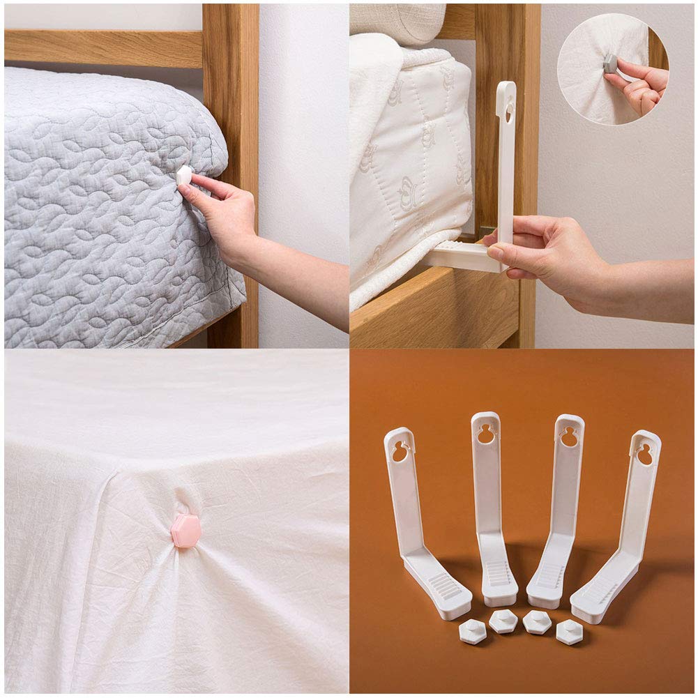 مثبت ملايه يحافظ علي السرير مرتب و يثبت الملايه من ٤ إتجاهات