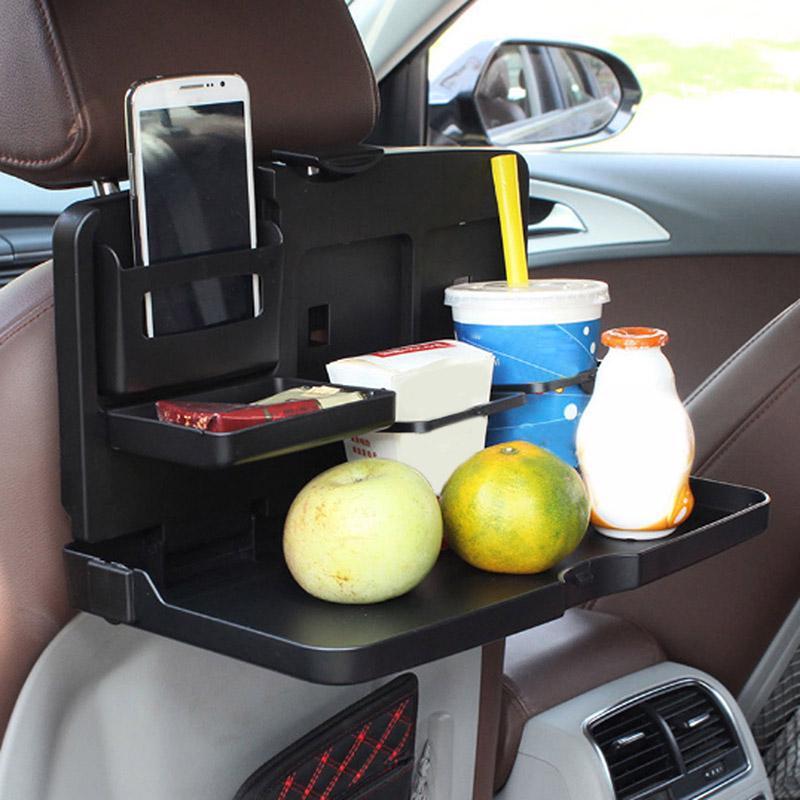 صينية كرسي السيارة لتناول الطعام والمشروبات علي شكل حقيبة قابله للطي لسهولة الحمل