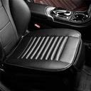 غطاء كرسي السيارة الأمامي جلد مبطن اسفنج بجيوب لحمل وتنظيم الموبايل والاوراق وحزام للتثبيت