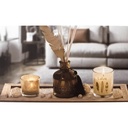 طقم شمع معطر وفواحة مع حامل خشبي لتغيير ديكور البيت وإضفاء أجواء هادئة