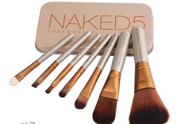 طقم فرش مكياج ناكد فايف عالية الجودة 7 فرش