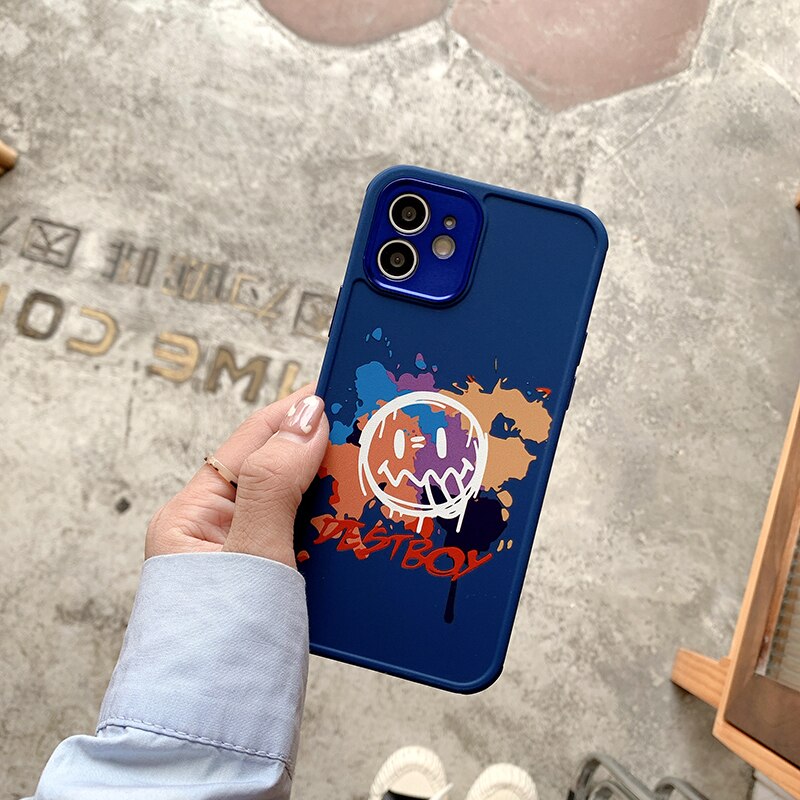 iPhone 13 Pro Max Silicon Protective Case Metal Camera Frame Cool Smile 