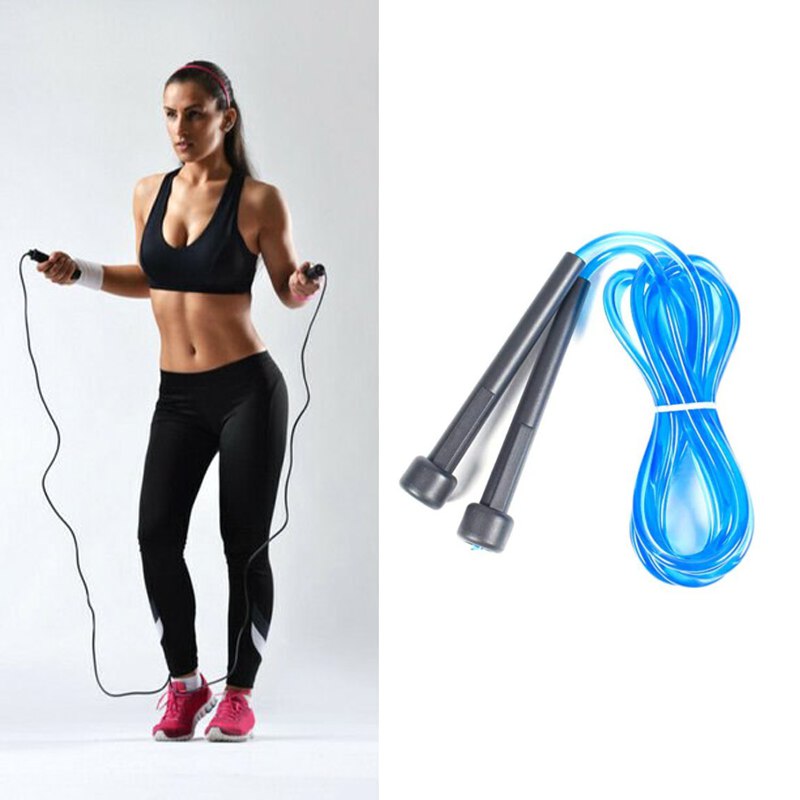 حبل قفز لممارسة التمارين الرياضية واللياقة البدنية والمساعدة علي حرق الدهون في المنزل والجيم