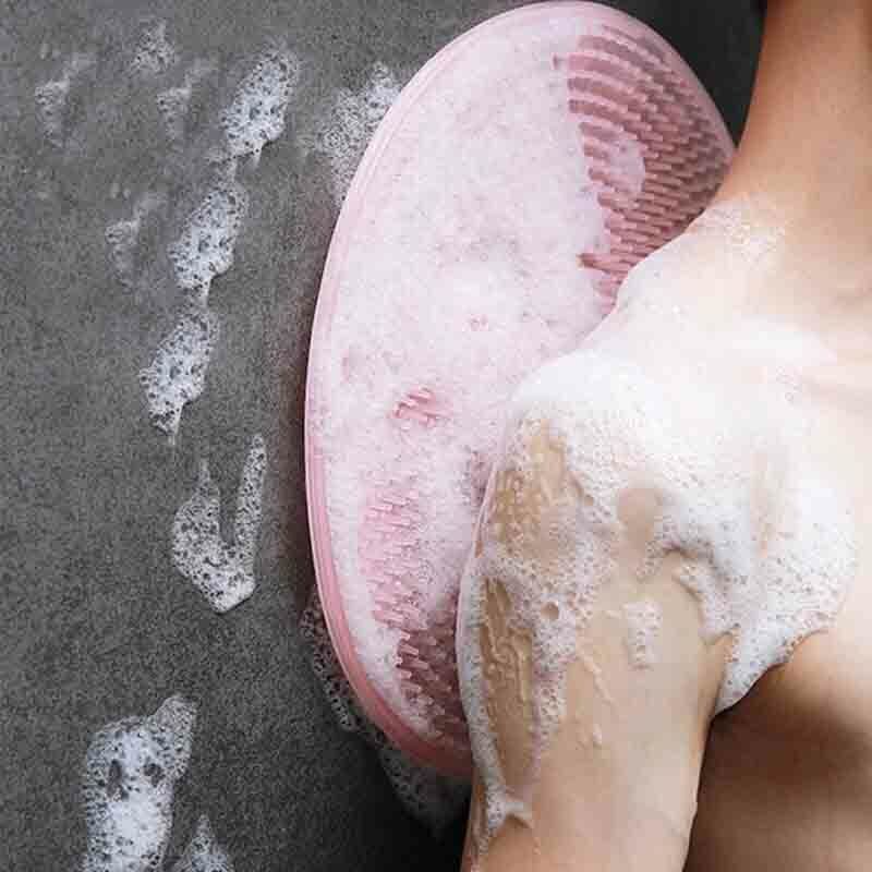 ليفة حمام سيليكون دائرية لتدليك الظهر والقدم وازالة الجلد الميت