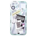iPhone 13 Pro Max Silicon Transparent with Stickers Protective Case