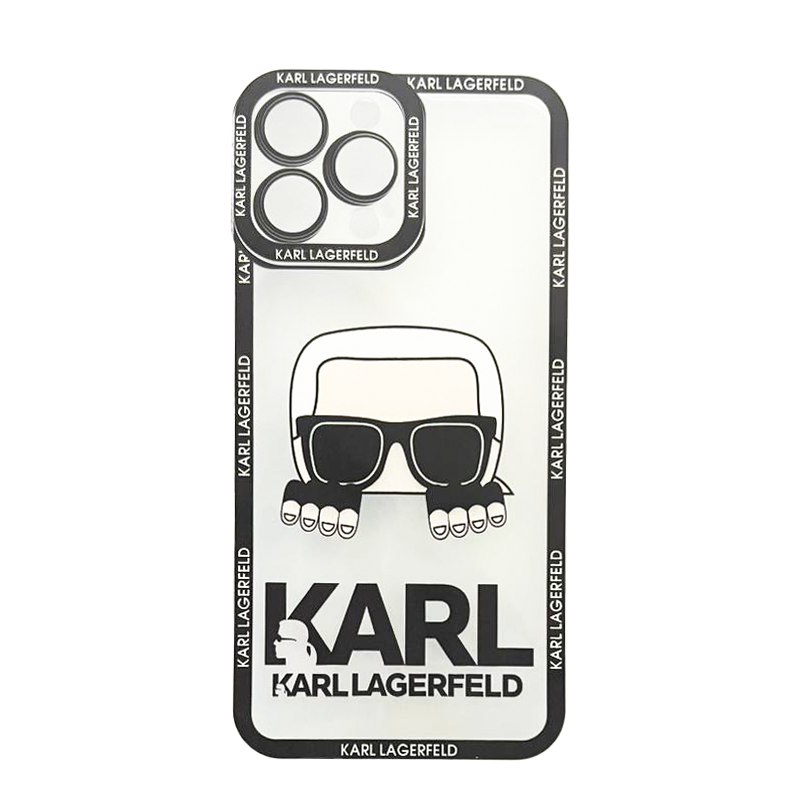 iPhone 13 Pro Max Silicon Protective Transparent Karl Case