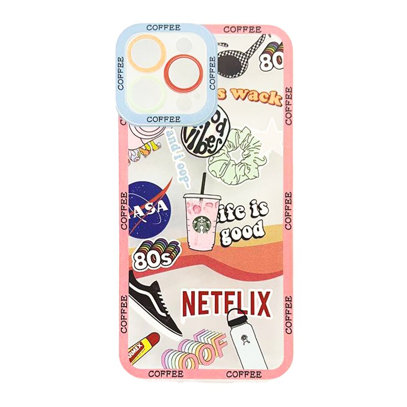 iPhone 13 Pro Max Protective Silicon Case Stickers Design 